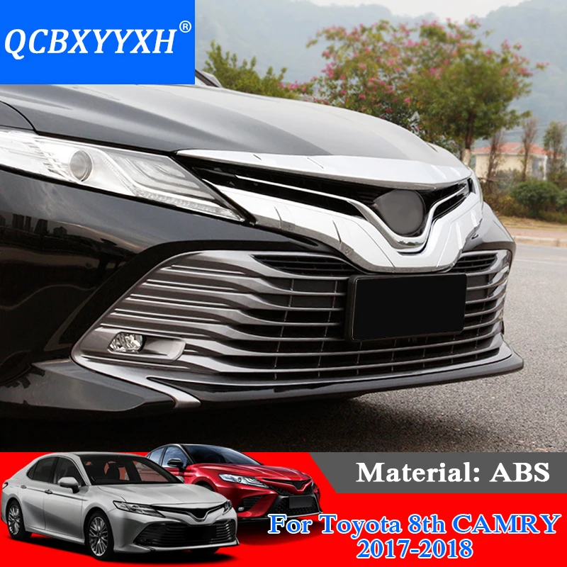 QCBXYYXH For Toyota Camry 2017 2018 Car Styling ABS Chrome 1pcs Front ...