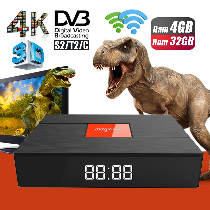 

Magicsee C400 Plus Hybrid 3G 32GB Smart TV Set Top Box DVB-S2 DVB-T2 4K HD Digital Satellite TV Receiver Dual WiFi Media Player