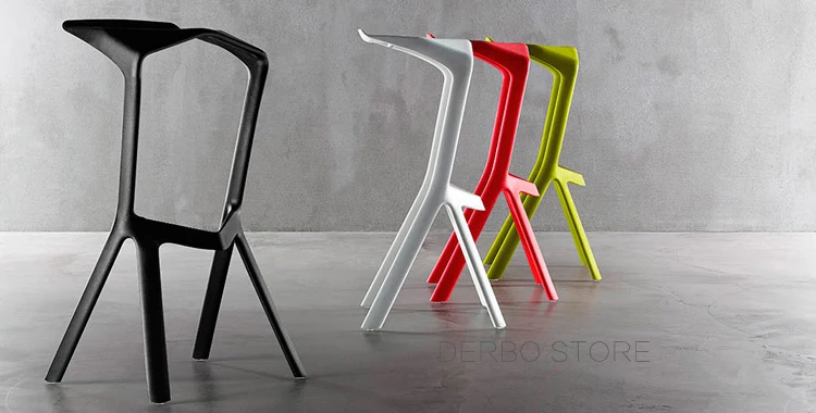 Популярный современный дизайн Пластиковый Штабелируемый Miura барный стул для кафе питьевой стул популярный кухонный барный стул