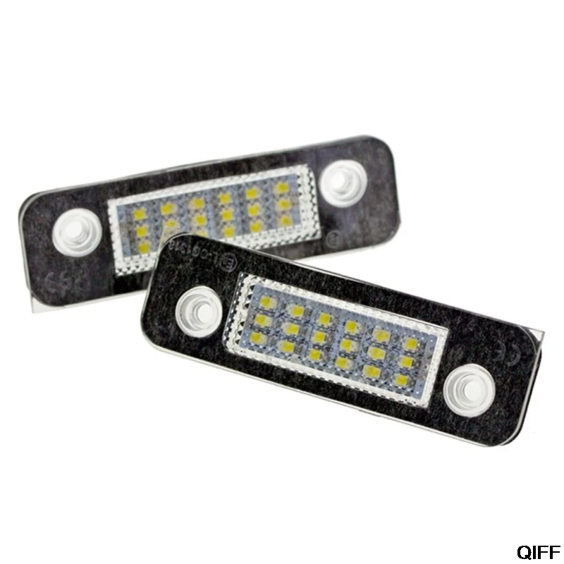 

2Pcs 12V 18 LED Car License Plate Light White Number Plate Lamps Light SMD For Ford Fusion for Mondeo/MK2 for Fiesta MK5 May06
