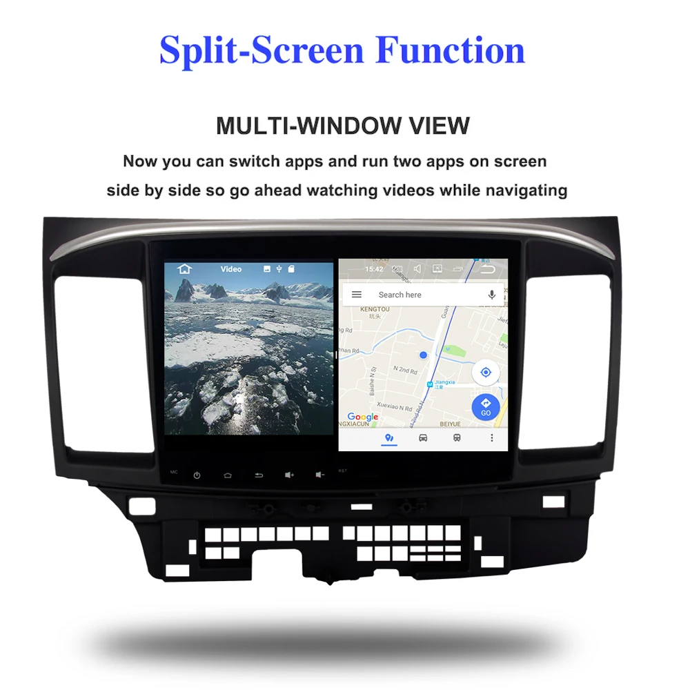 Cheap Android 9.0 Car Radio 2 Din For Mitsubishi Lancer /X /10Multimedia Radio 2 Din octa-core 4Gb RAM 32GB ROM Navigation PX5 6