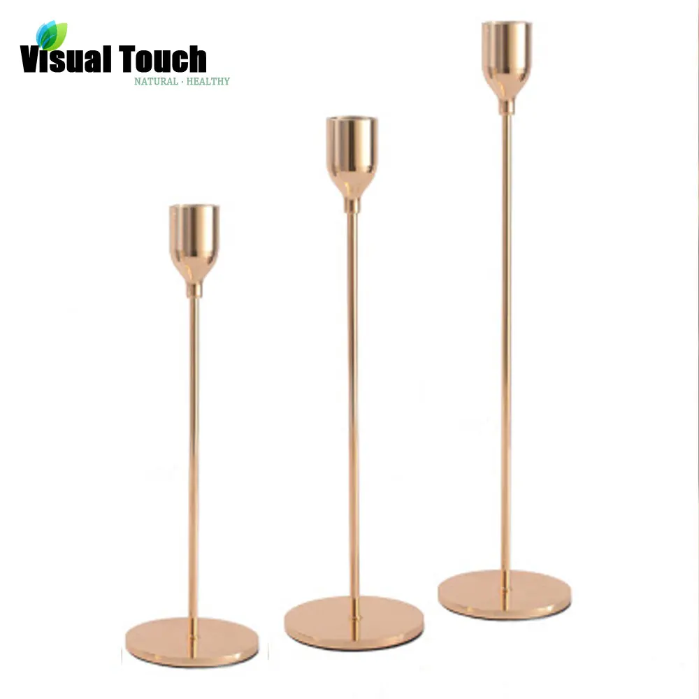 Visual Touch INS Nordic Style Candlestick Modern Metal Iron Candle