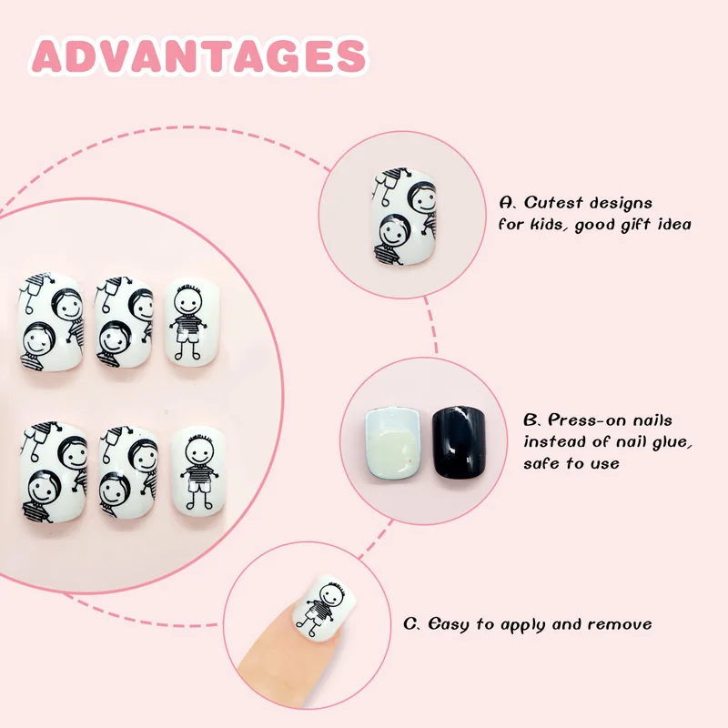 kids false nails-C30-6