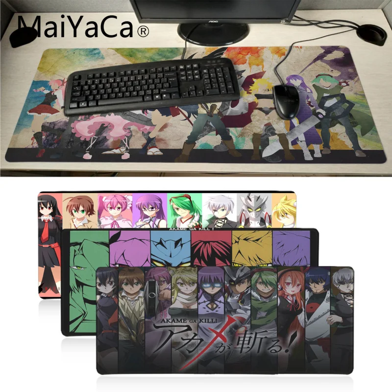 

Maiyaca Akame Ga kill Anime Rubber Mouse Desktop Mousepad Gaming Mousepad For PC Laptop Notebook large mouse pad gamer desk pad