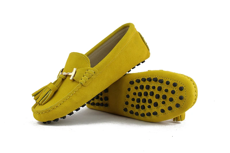 2022 100% Genuine leather Women flats New Brand Handmade Women Casual leather shoes Leather Moccasin Fashion Lady Driving Shoes