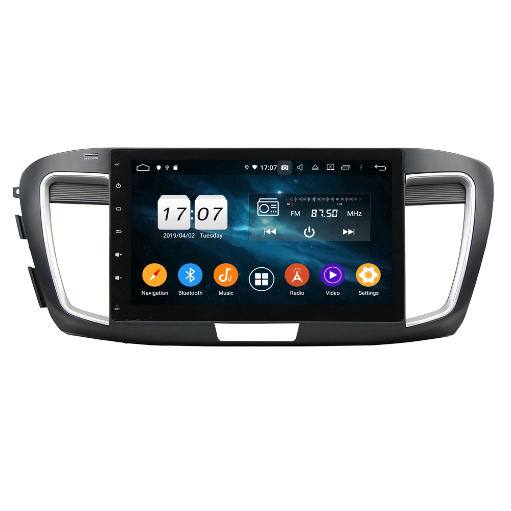 Clearance Android 9 4+64G DSP Car DVD Player GPS navigation For HONDA ACCORD 9 2013-2015 head unit multimedia player tape recorder 1