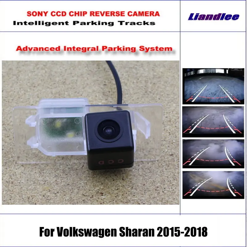 Резервное копирование Задняя обратный Камера для Volkswagen VW Sharan 2015-2018/HD 860*576 Пиксели 580 ТВ линии интеллектуальная парковка треков