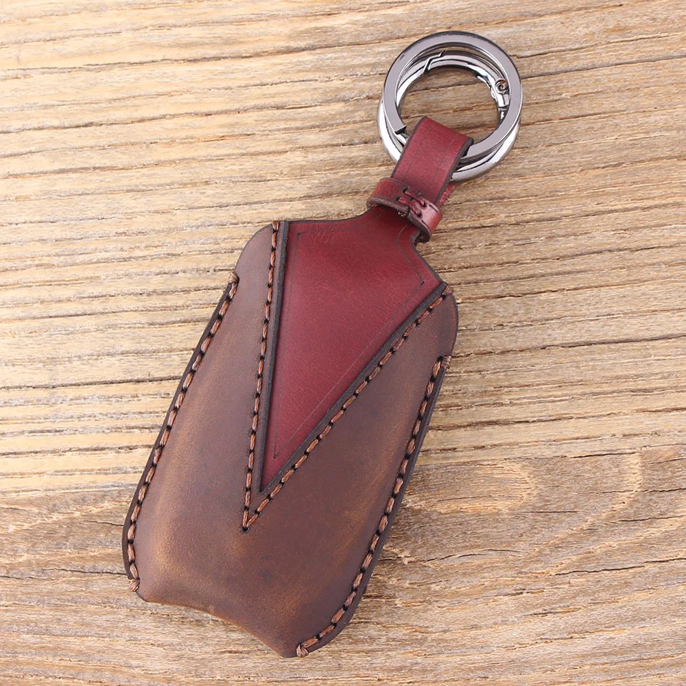 KEYYOU Remote Key Shell Case Fob 3 Buttons Genuine Leather Protector Key Cover For Kia K3 K4 K5 Sorento Sportage Car Key C KEYYOU Remote Key Shell Case Fob 3 Buttons Genuine Leather Protector Key Cover For Kia K3 K4 K5 Sorento Sportage Car Key C
