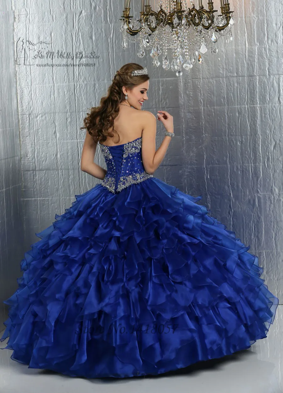 Fashion style Masquerade blue ball gowns for girls Fashion style Masquerade blue ball gowns for lady