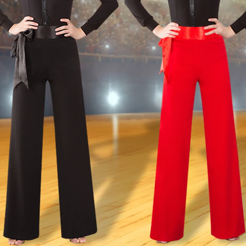 

Latin Ballroom Dance Pants Women Cha Cha Rumba Samba Tango Salsa Flamengo Trousers Ladies Practice Show Wear Clothes DNV11763