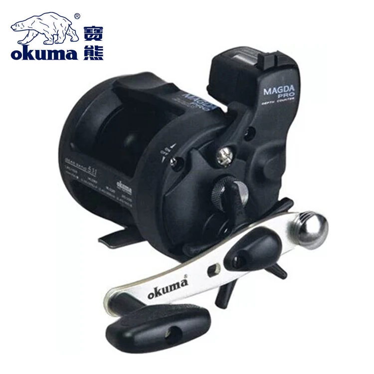 Equipamento de Pesca do Mar Okuma Magda Tambor Carretel Cabo Dobadoura Pesca Redonda Contagem Mão Direita Ma-45dx 5 High Quality Esporte e Lazer
