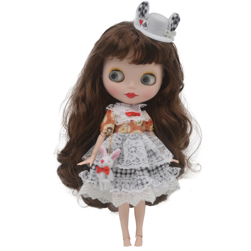 

Factory Neo Blyth Doll Customized Matte Face,1/6 BJD Ball Jointed Doll Blyth Dolls for Girl,Reborn Baby Born Toys for Children 6