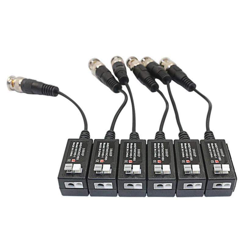 HD CCTV UTP Video Balun AHD TVI CVI CVBS 2.0MP 1080P 720P 1 канальный пассивный 100 шт./лот|Камеры