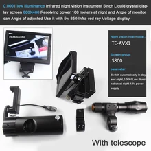 E& M 1280*720 ночного видения инфракрасный прицел охотничий прицел USB камера DVR видео запись Монокуляр NVR прицел