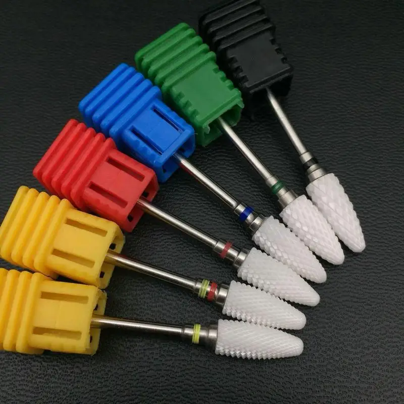 

Ceramic Straight Tip Nail Art Drill Bit Milling Cutter For Nail Electric Drill Manicure Machine Device Accessory