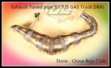 Steel Super Exhaust Tuned pipe for 1/5 GAS Truck DBXL LOS05001 Losi Desert Buggy XL LOSI 05001 RC RMCK XCR-1000 XCR-900