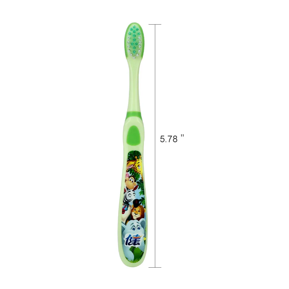 Новая 4 шт. детская зубная щетка с мультяшным рисунком, зубная двойная ультра мягкая зубная щетка для мальчиков и девочек, детский очиститель языка