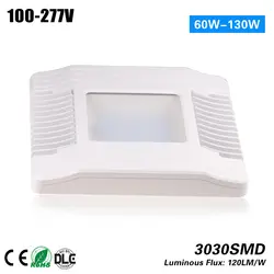 60 Вт 100 Вт 130 Вт Ultra Slim dimmable АЗС, навес огни с светодиоды cree meanwell led прожектор 5 лет гарантии