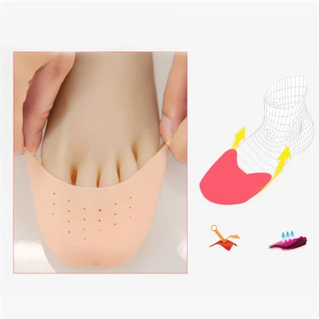 

1Pair Finger Protector Silicone Gel Pointe Toe Cap Cover For Toes Soft Pads Protectors for Pointe Ballet Shoes Feet Care Tools