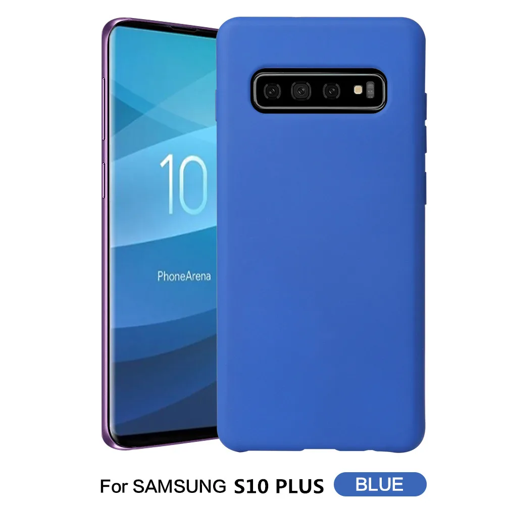 

For Samsung Galaxy S10 Plus Case Soft Silicone Comfortable Skin Protective Back Cover Case for samsung s10e s10+ phone shell