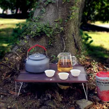 Наружная дорожная Складная стол из алюминиевого сплава складной настольный набор для чая изготовление алюминиевого стола мини портативный стол для альпинизма