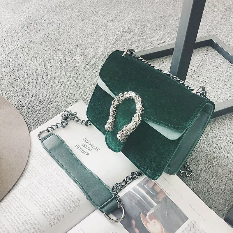 Fashion Women Hot U Lock Leather Shoulder Bag INS Popular Luxury Female Design Personality Handbag Ladies Chain Crossbody SS3499 (3)