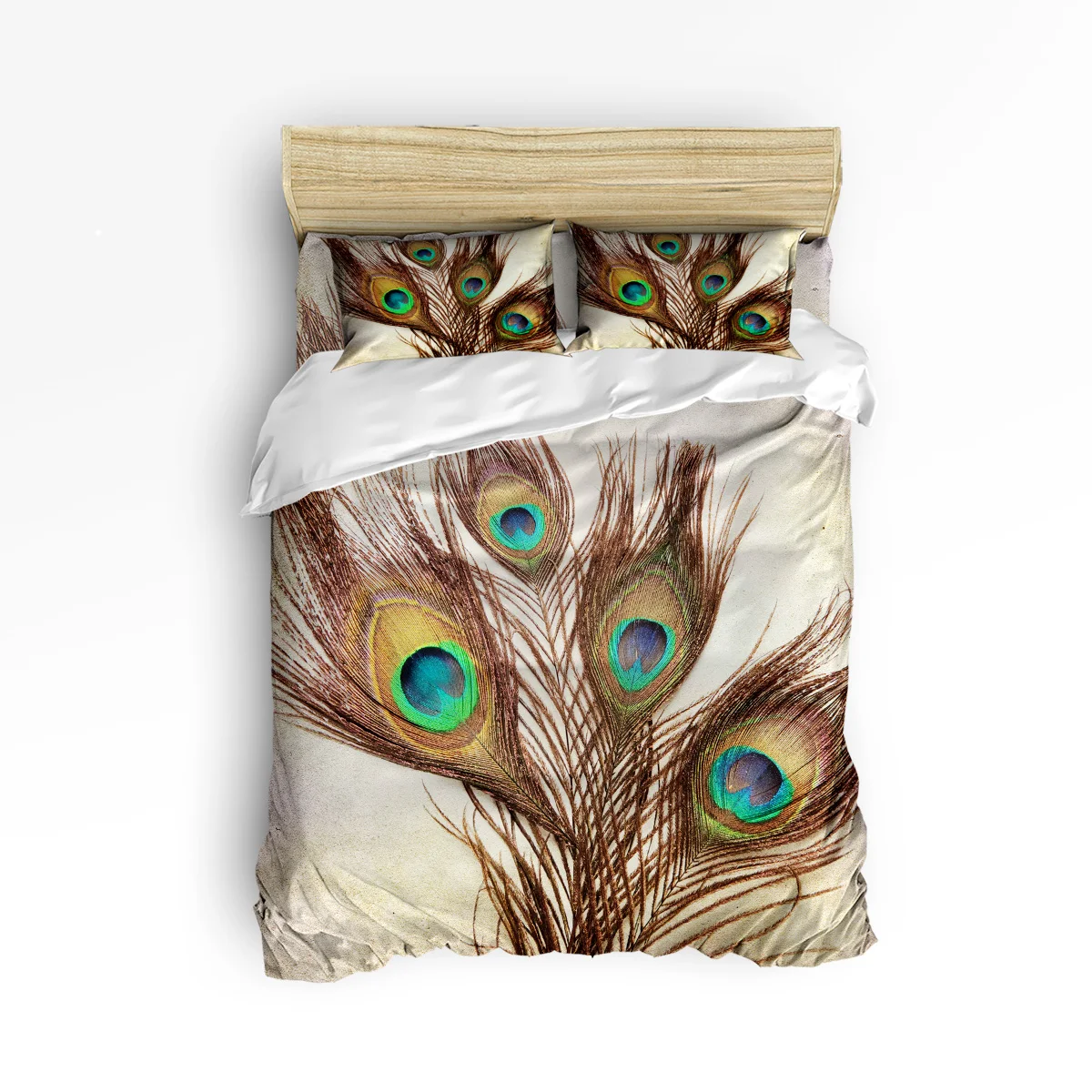 

Arts 3d Peacock Feather Print 3 Pcs 4 Pcs Bedding Set Home Decor Duvet Cover Set Comforter Bedding Sets Adult Kids Free Shipping