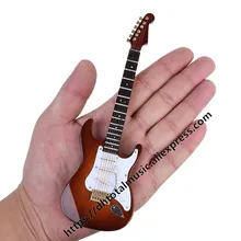Mini guitarra elétrica modelo miniatura decoração instrumentos musicais com caso e suporte