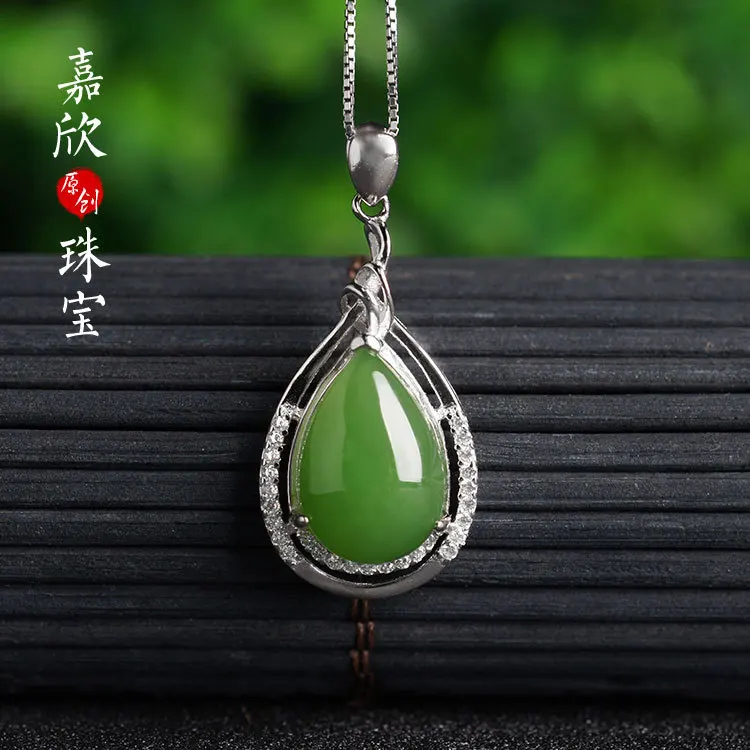 

2020 Top Fashion Asg Certificate Manufacturer Direct Selling Ethnic Wind 925 Pure Embedded Jasper Needle Dropping Hanging Parts