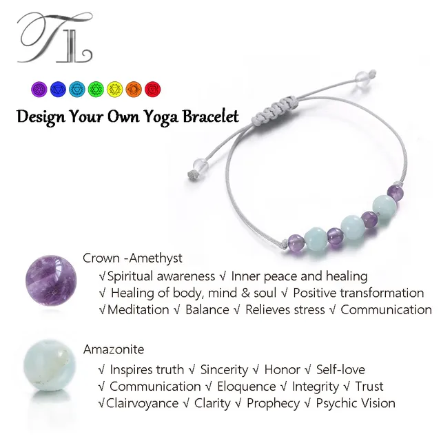 Tl New Arrival Natural Ite Purple Crystal Healing Bracelets Tl New Arrival Natural Ite Purple Crystal Healing Bracelets Chakra Positive Energy Handmade Yoga