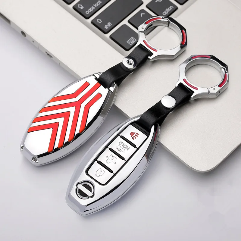 Zinc Alloy Car Key Covers Case For Nissan Qashqai Pathfinder Versa