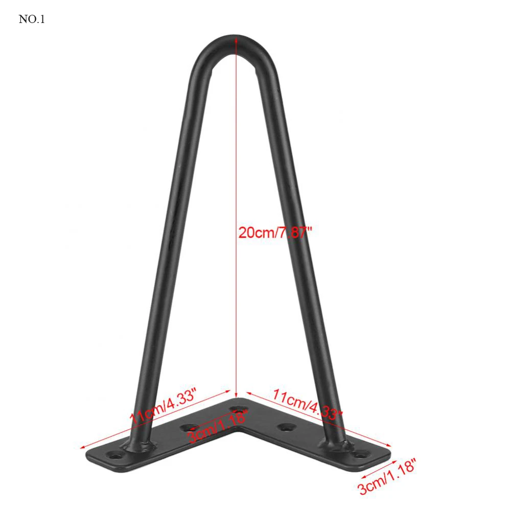 4 шт. железные ножки стола домашние аксессуары для DIY ручной работы мебель 8 дюймов 12 дюймов 16 дюймов 28 дюймов и т. д. 4 типа на выбор - Цвет: No.1