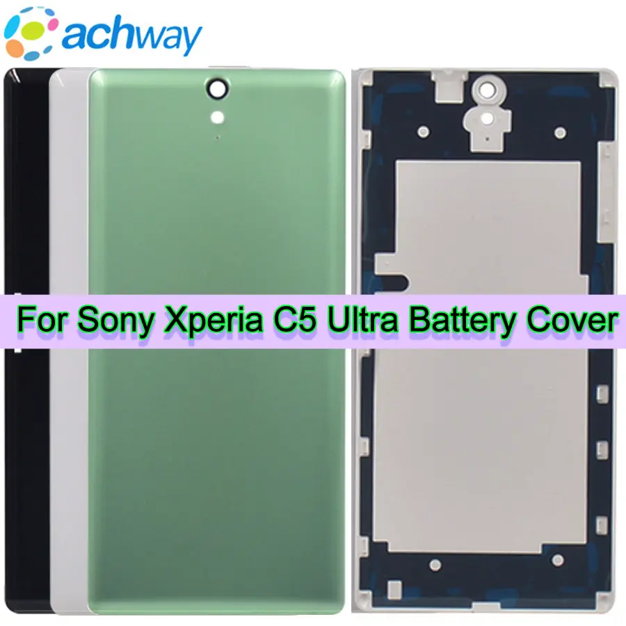 Для 6 0 &quotsony Xperia C5 Ultra задняя Батарея на домашнию дверь Корпус чехол E5506 E5533 с