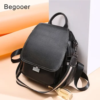 

Genuine Leather Backpack Women Smart Backpack Female Daypack School Backpacks Ladies Travel Bag Pack Leather Rucksacks For Girls