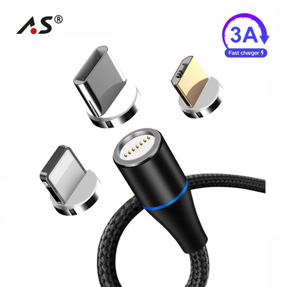 A.S Cable Micro USB Type C For iPhone X 8 7 Lightning Cable 1M