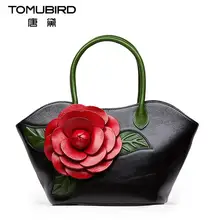 Chinese wind dermis women bag Originality handmade three-dimensional flower handbag Retro Shoulder Messenger Bag Pandora pack