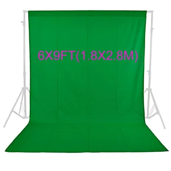 

1.8 x 2.8M PRO Photo Studio 100% Pure Muslin Collapsible Backdrop Background Photography,Video and Televison GREEN White Black
