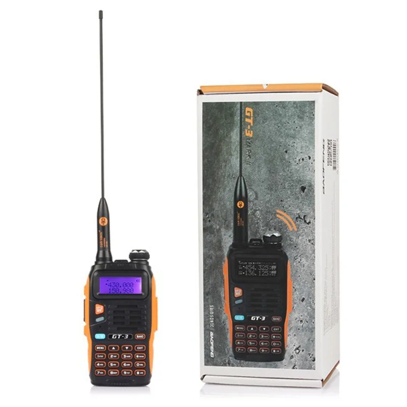 Baofeng GT 3 Mark II двустороннее радио двухдиапазонный UHF/VHF 136 174/400 520 МГц Ручной с 23 см