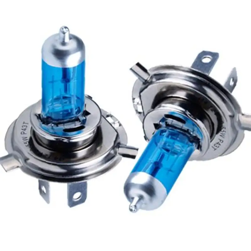 2pcs H4 SUPER WARM WHITE HEADLIGHT Bulbs