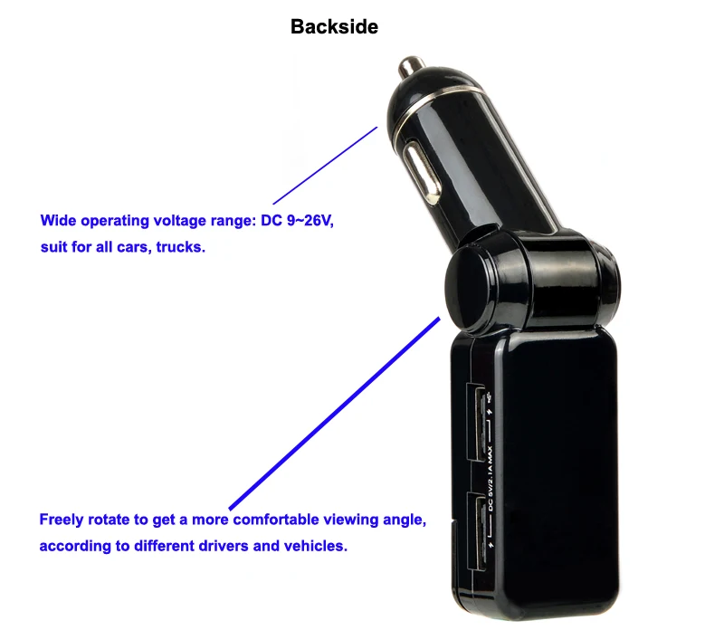 DC9-26V грузовой автотранспорт использовать Bluetooth громкой связи вызова динамик с 3,5 мм Aux аудио кабель в характеристики 2 USB зарядка