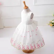 Nouveau Mode Coréenne filles Broderie Florale Dentelle robe Enfants Désherbage Fête D’anniversaire Robes