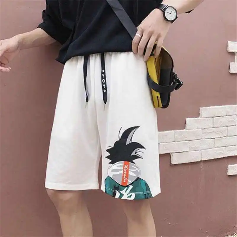 Повседневные мужские летние модные Harajuku Dragon Ball мужские шорты рабочие шорты мужские спортивные шорты для фитнеса с рисунком пляжные шорты для мальчиков