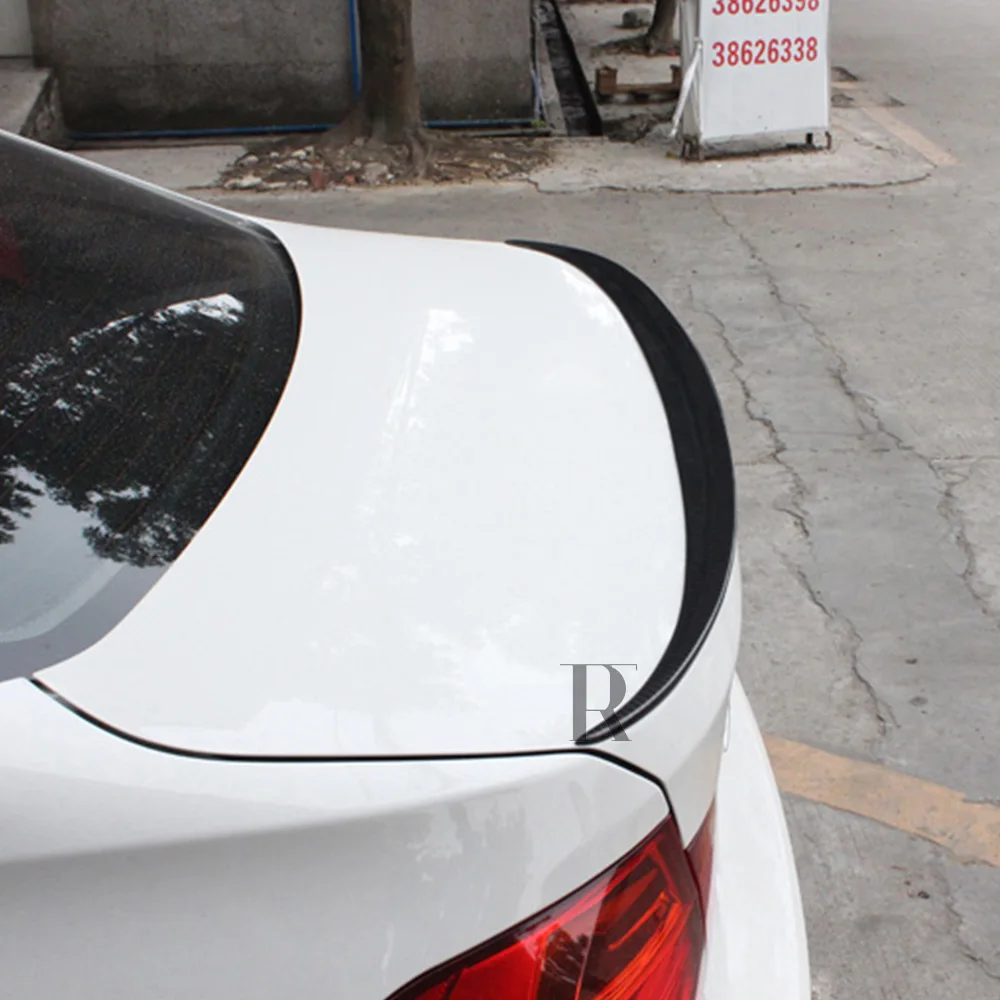 M3 Стиль углеродного волокна задний багажник спойлер для BMW F30 3 серии 328i 320i 328d 320d& F80 M3 2012