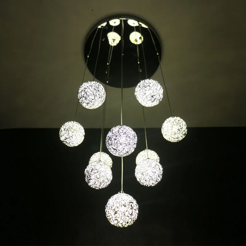 LED chandelier modern simple creative art aluminum ball personalized table bar lamps lighting fixture led | Лампы и освещение