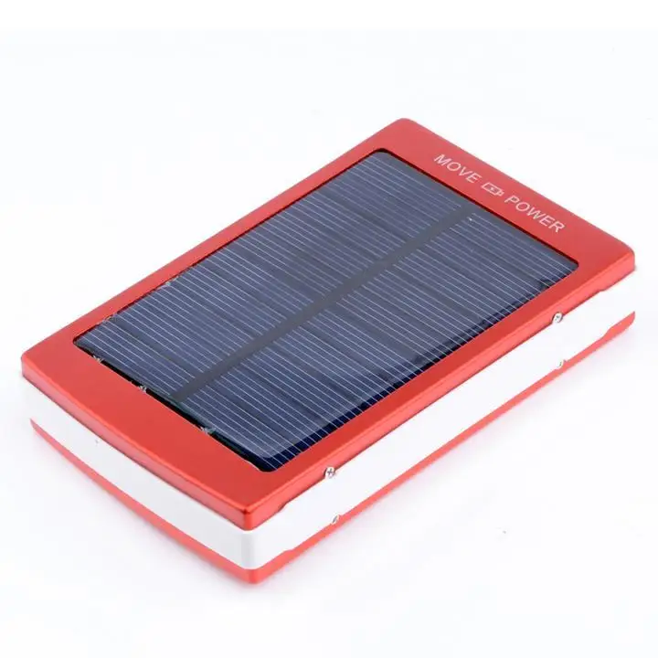 

Solar Powered 30000 mAh Dual USB Power Bank Battery Charger powerbank For Phone Travel Use