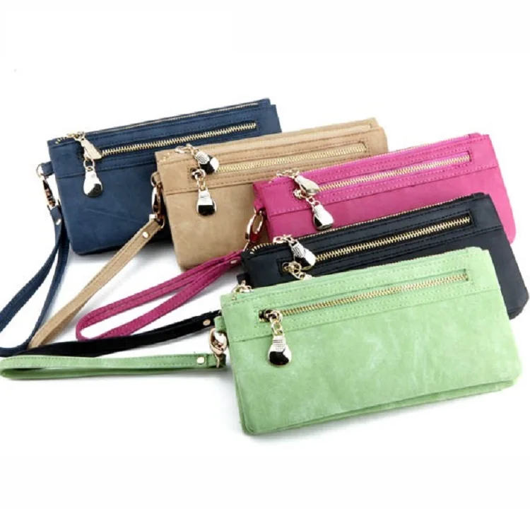 2019 Fashion Women Large Capacity Leather Wallets Lady Long Big Zipper Purse Female Money Bag Phone Clutch Walet Wristlet 2