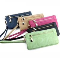 2019 Fashion Women Large Capacity Leather Wallets Lady Long Big Zipper Purse Female Money Bag Phone Clutch Walet Wristlet 2