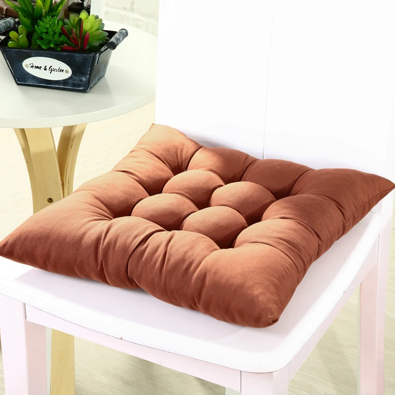 12 цветов 40x40 см подушка для сиденья из хлопка с жемчугом на спинку стула подушки для дивана и ягодиц Удобная подушка для стула домашний декор