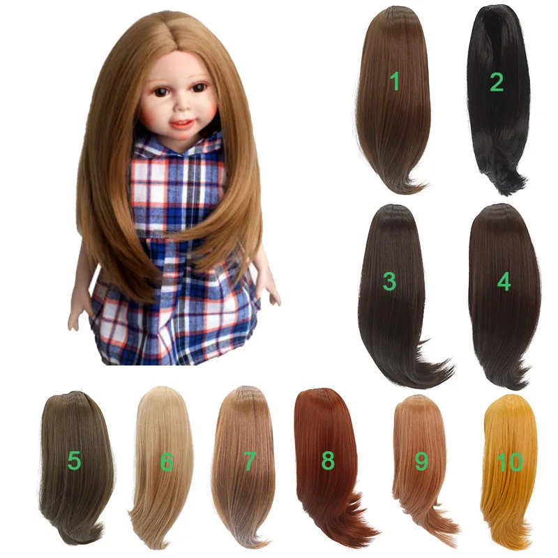 Кукла аксессуары парики 25-28 см русская кукла ручной работы парик для куклы 18 дюймов