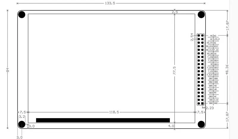 TFT LCD Modul MCU AVR STM32 800 